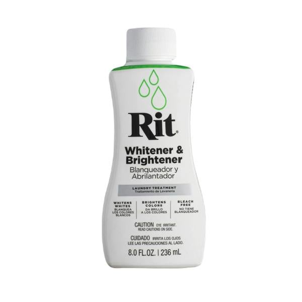 Rit Whitener & Brightener Liquid - Fabric Brightener for Whites 8oz