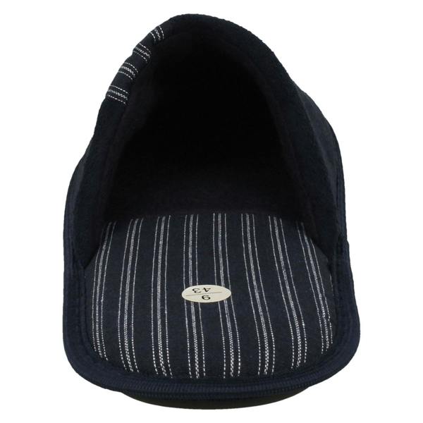 Spot On Mens Spot On Stripy Mule Slippers X2118
