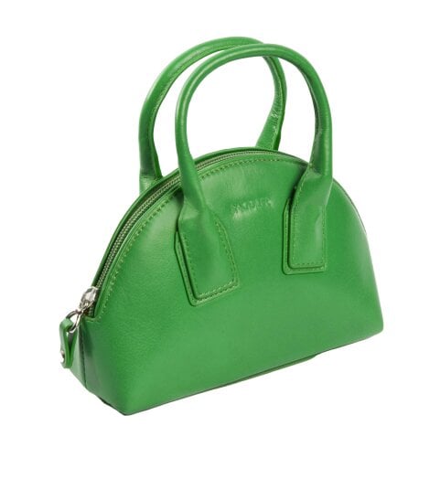 SADDLER GIGI Leather Zip Top Mini Handbag  - Ajustable Strap, Card Holder, Crossbody or Handheld - RFID Protected