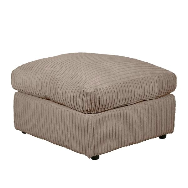 DYLAN JUMBO CORD COFFEE FOOTSTOOL