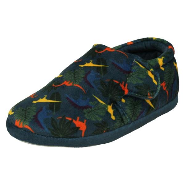 Clarks Childrens Clarks Print Detailed Slippers - Fluffy Snug T