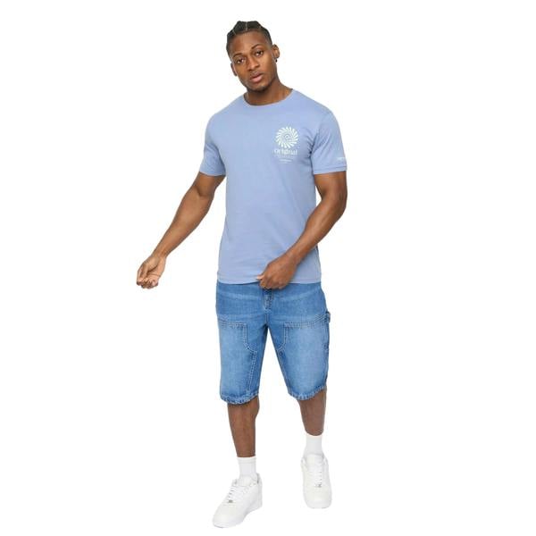 Crosshatch Mens Teleman Denim Shorts - Mid Wash - 
