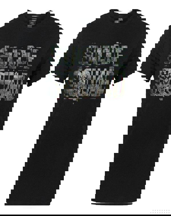 DC Comics Mens Black Suicide Squad Logo Short Sleeved T-Shirt