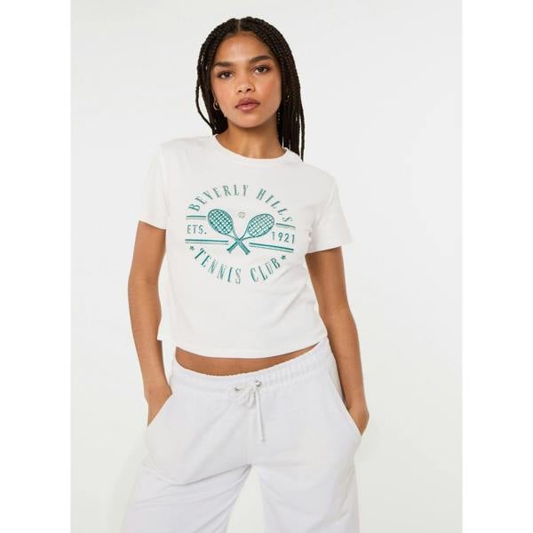 Pink Vanilla Beverly Hills Tennis Embellished T-Shirt