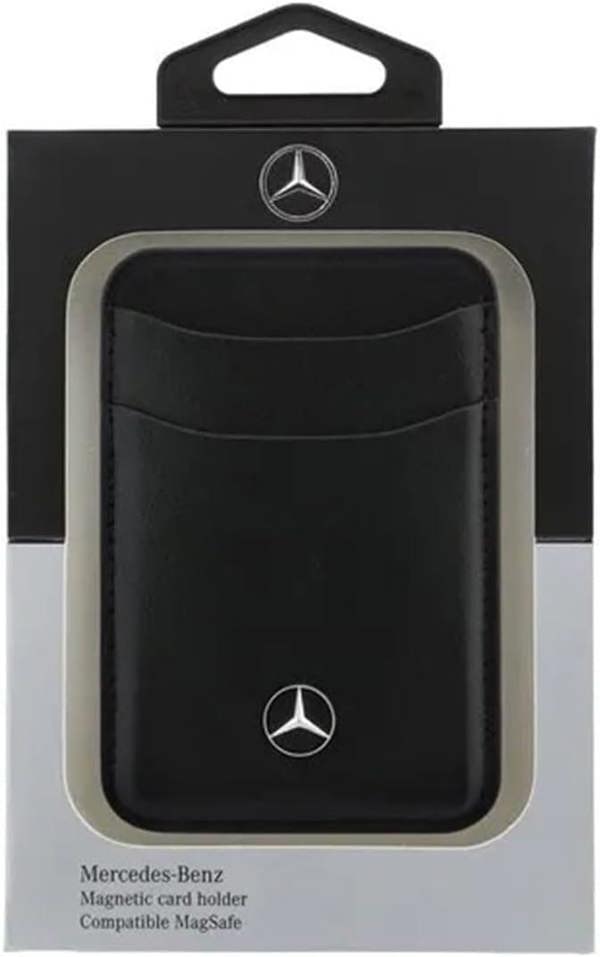 Mercedes Benz Leather Magnetic Card Holder Black - MECSMPUDCSK