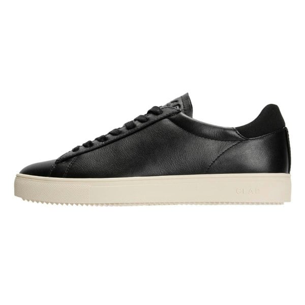 Clae Bradley Milled Leather Men's Black Trainers