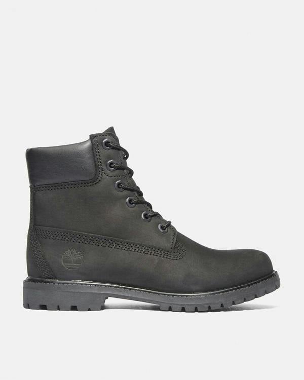 Timberland Womens Premium 6 Inch Waterproof Boots - Black - CHO - Designer Womens Boots