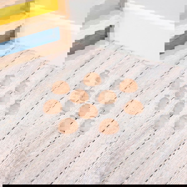 tickit Natural Wooden Semispheres