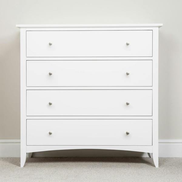 Statement Furniture Edward Hopper Chest of Drawers with 4 Drawers. Assembled Wooden Storage