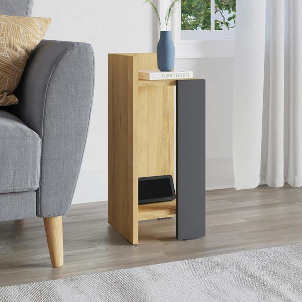 Decortie Elos Modern Bedside Table Left Module Narrow 25cm