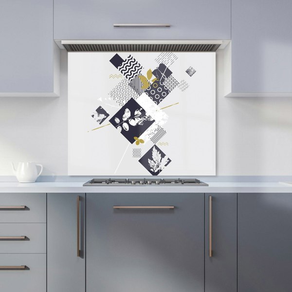 Warren Reed - Designer Abstract Botanical Kitchen Splashback