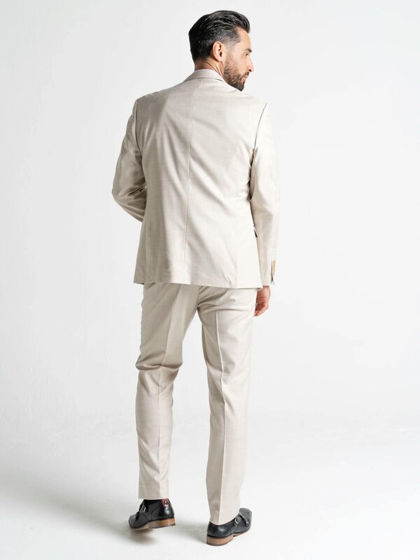 V2 Classic Henry - Cream Three Piece Suit
