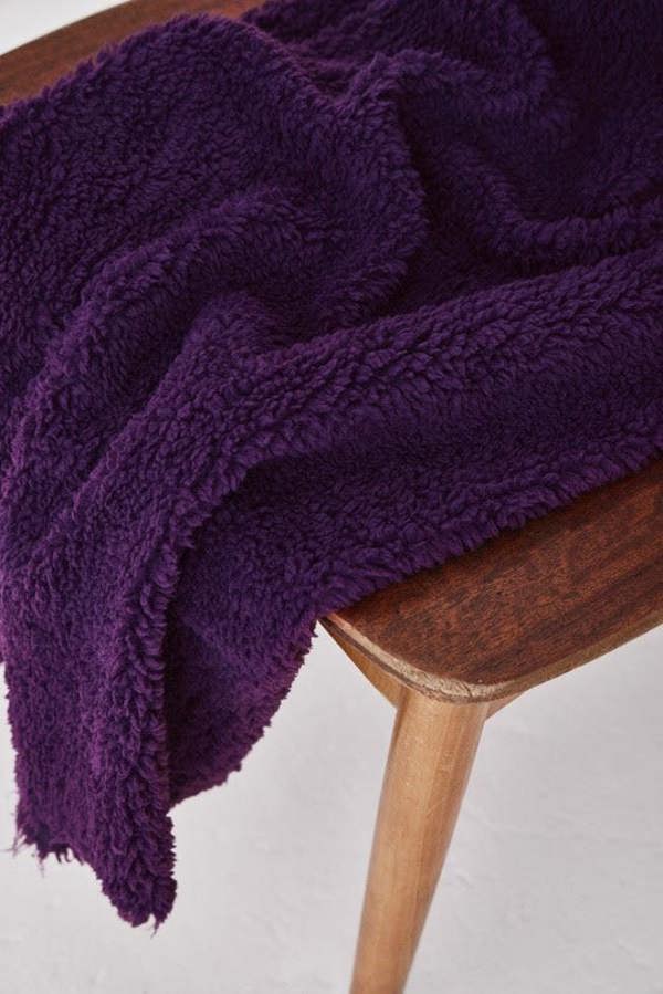 Mind The MAKER Sue Sherpa Fleece Fabric - Plain Design Dressmaking Fabric, 170 cm / 67" Wide - per metre