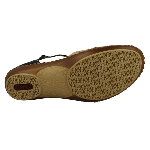 Rieker Ladies Rieker T-Bar Cut Out Detailed Antistress Shoes M1655