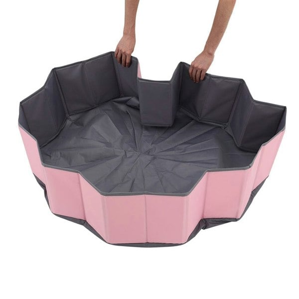 Joyful Playtime Pink Bubble Ball Pit for Kids Living and Home