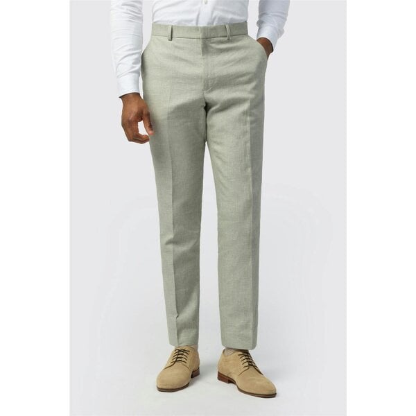 Ted Baker Tailored Fit Sage Linen Cotton Trousers