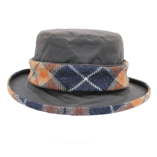 Heather Hats & Accessories Water Resistant British Cotton Bucket Hat, Cotton Lining, Outdoor Wear, Brown