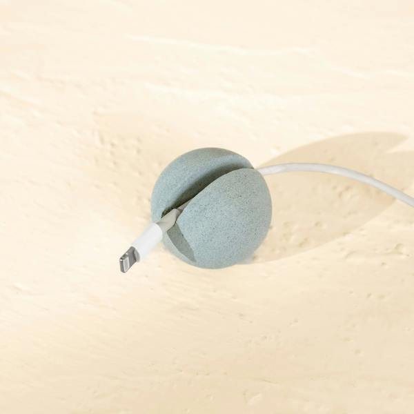 Marble cable ball all colours desk cable holder genuine stone
