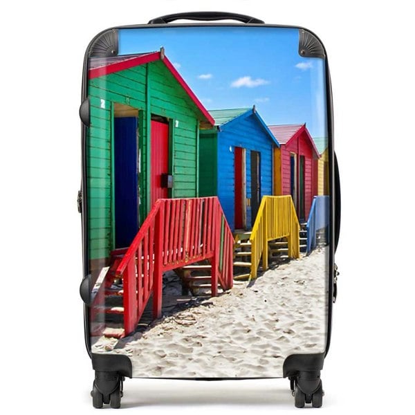 Warren Reed Beach Huts At Muizenberg Beach Suitcase