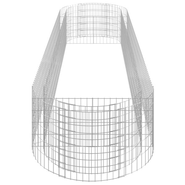 Berkfield Gabion Raised Bed Galvanised Iron 400x100x50 cm
