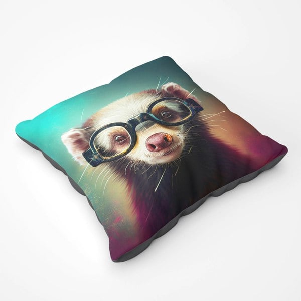 Warren Reed Ferret Splashart Floor Cushion