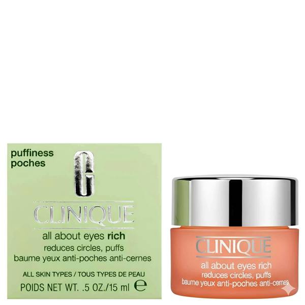 Clinique Eye & Lip Care All About Eyes Rich Reduces Circles, Puffs 15ml / 0.5 fl.oz. - Additional 2