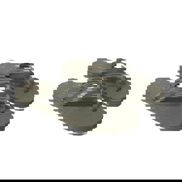 Animal Womens/Ladies Swish Recycled Flip Flops - Dark Khaki - 