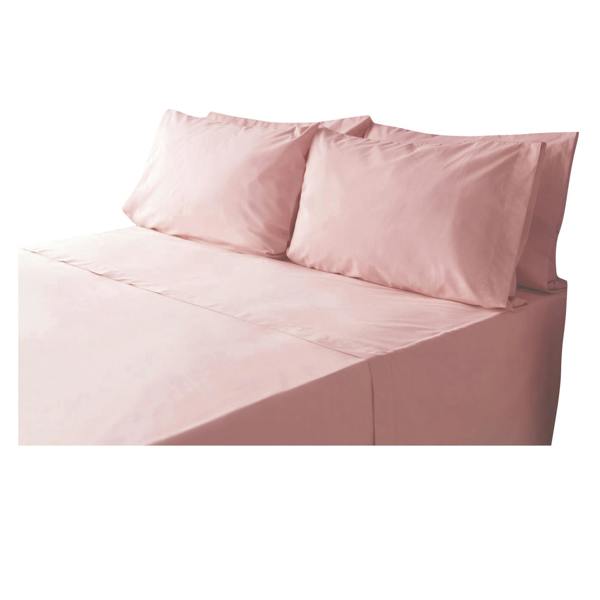 Belledorm Housewife Pillowcase (Pack of 2) - Blush - 