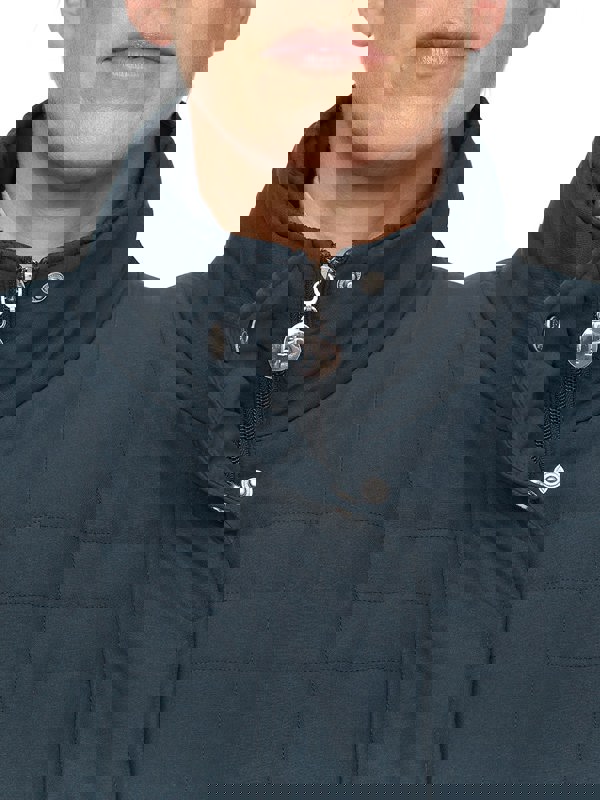 PennyPlain Long Quilt Coat - Midnight Blue