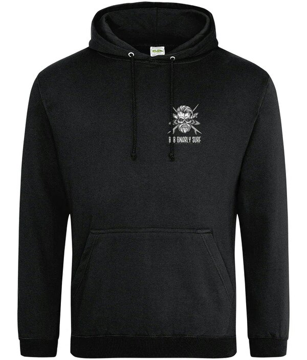 Bob Gnarly Surf Skull & Crossboards Classic Hoodie - Jet Black