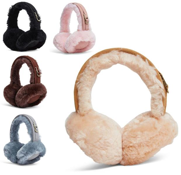 Infinity Leather Womens Sheepskin Shearling Winter Ear Muffs Warm Comfortable