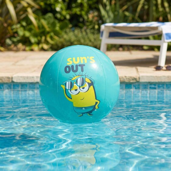 Onomato! Minions Inflatable Beach Ball 28cm Diameter Blue