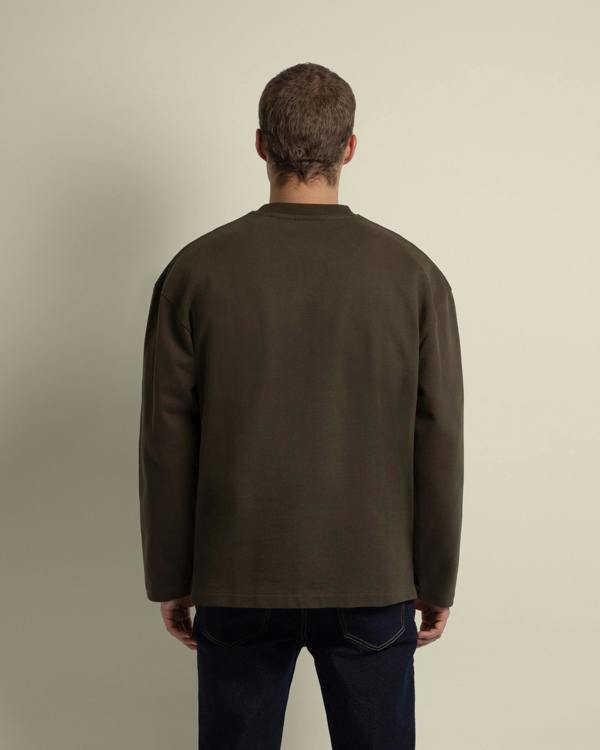 Larsson & Co Praesto - Oversized Stepped Hem Sweatshirt