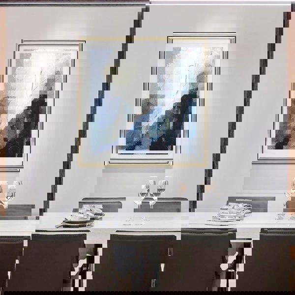 Blue Framed Wall Art Print 70*70cm-Weilai-Weilai Concept