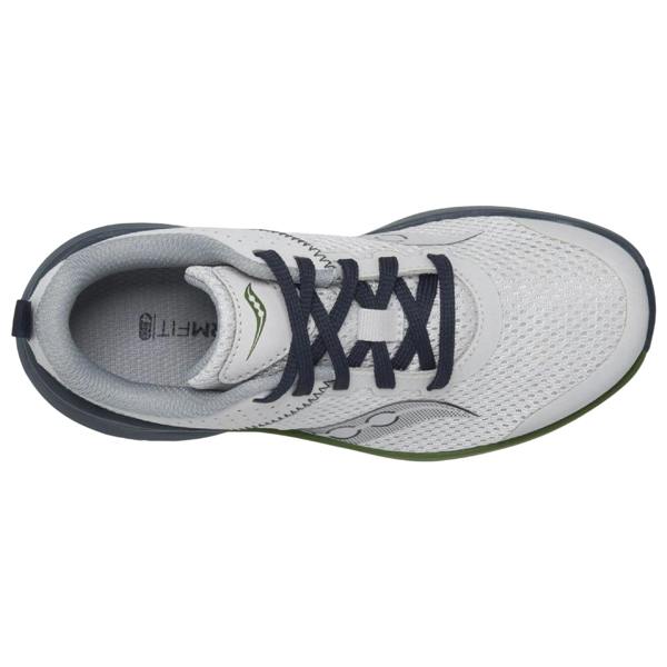 Saucony Childrens/Kids Logo Recycled PET Trainers - Grey Blue - 
