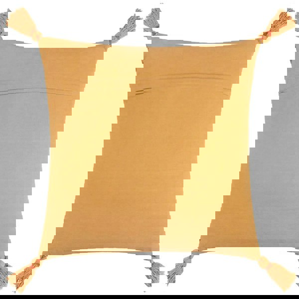 Wylder Tropics White Tiger Embroidered Cushion Cover - Gold
