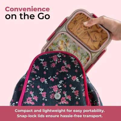Avifresh Duo Insulated SS Lunch Box-Light Pink