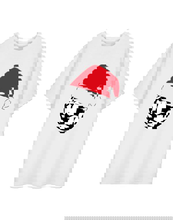 Show Me The Merch Unisex White Football Short Sleeved T-Shirt