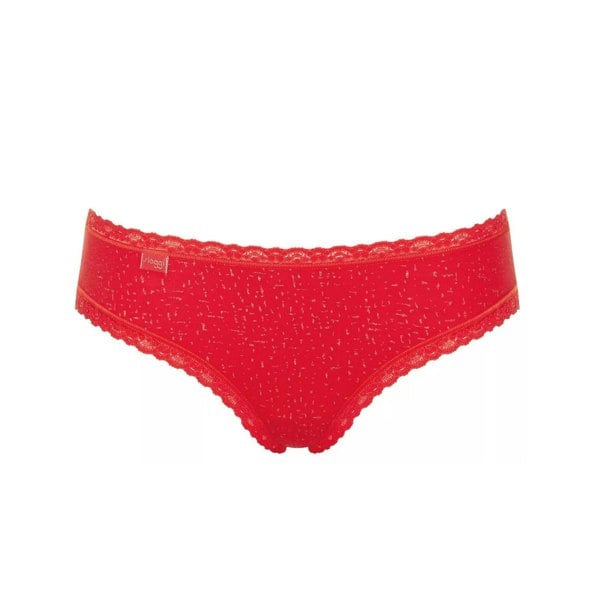 Sloggi 24/7 3-Pack Cotton Hipster Briefs, Cream/Purple/Red