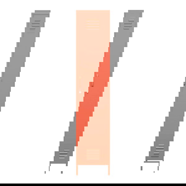 Dorel Home Cache Single Metal Locker with Storage Orange