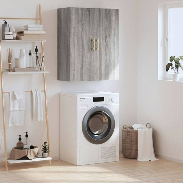 Berkfield Wall Mounted Cabinet Grey Sonoma 69.5x34x90 cm