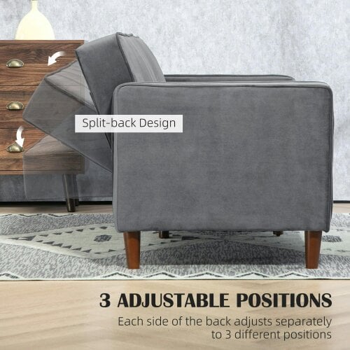 Wyld Haus Toelfa Dove Grey Velvet 3 Seater Convertible Sofa Bed