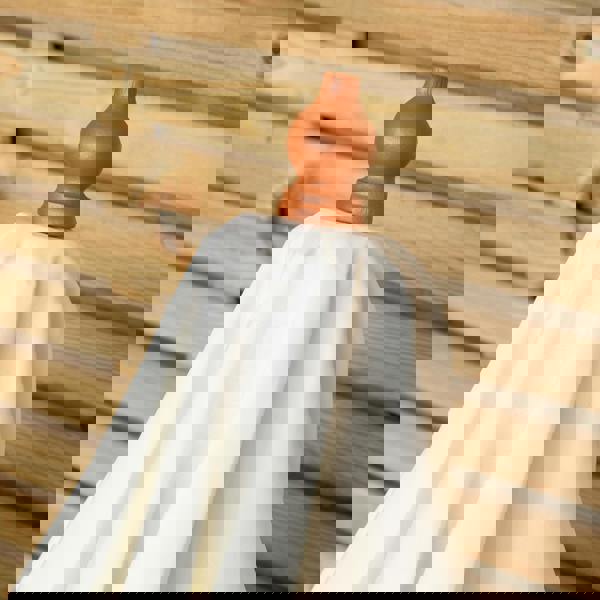 Samuel Alexander 2.7m Outdoor Wooden Garden Parasol Sun Shade with Carry Bag in Cream