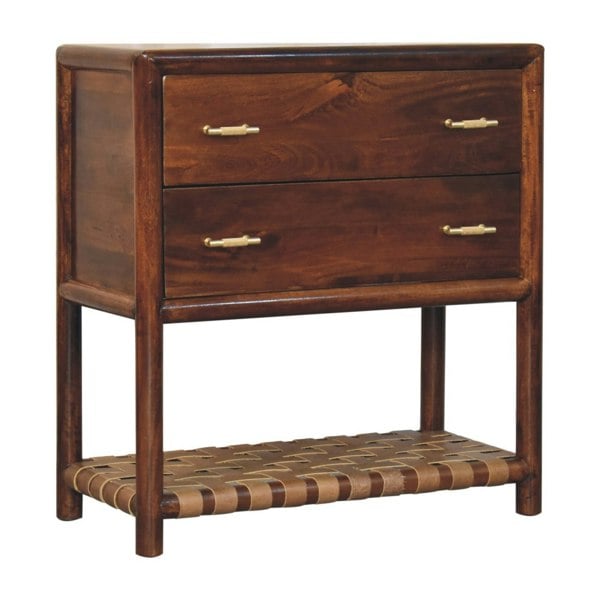 Artisan Furniture Solid Wood Regency Woven 2-Drawer Nightstand