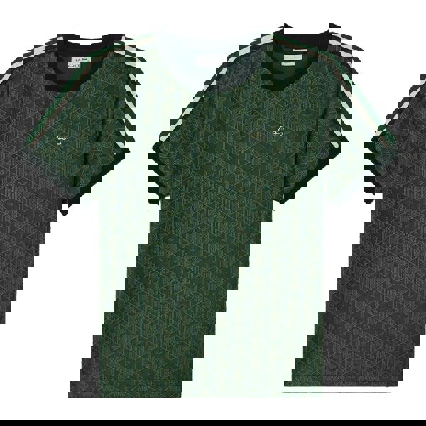 Lacoste Womens/Ladies Monogram Jacquard Slim T-Shirt - Green - 