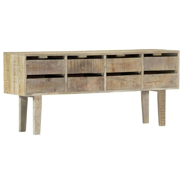 Berkfield Sideboard 140x30x60 cm Solid Mango Wood
