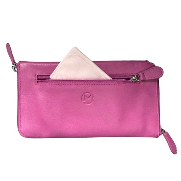 Mala Leather Double Zipped Leather Glasses Case – Holds 2 Pairs of Glasses