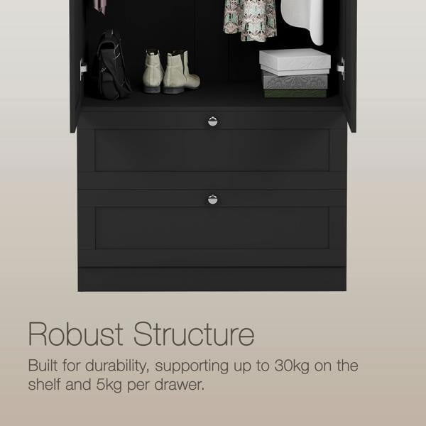 Vida Designs Altino 2 Door 2 Drawer Wardrobe
