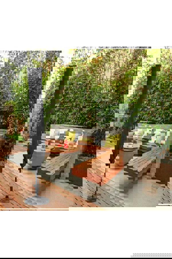 Living and Home 48x185cm Black Patio Parasol Cover Garden Umbrella Cover Straight/Roman Umbrella Oxford Rain & Dust Protectors