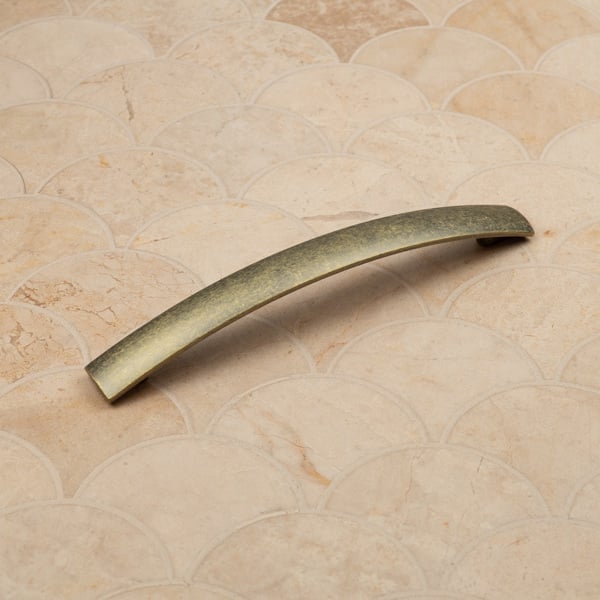 Handle & Home Antique Brass Bow Cabinet Handle